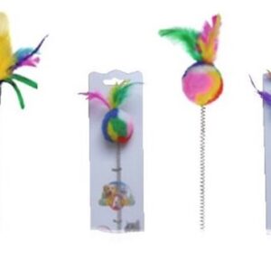 JOUET CHAT AVEC VENTOUSE SUJ.ASS.