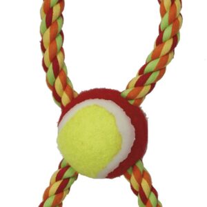 CORDE 8-FORME AVEC BALLE TENNIS 28cm Ø6cm