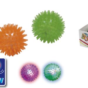 JEU CAOUTCHOUC FLASHING BALL 5 cm. COUL.ASS.
