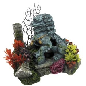 GUERIER CHINOIS LION AVEC PLANTES M