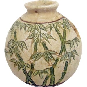 VASE ROND AVEC DES FLEURS M