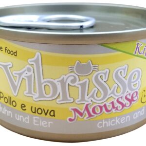 VIBRISSE KITTEN MOUSSE POULET ET OEUFS 70g