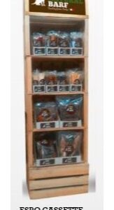 DISPL.WOOD BOXES NIKI NATURAL BARF A 175PCS