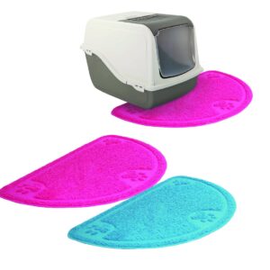 TAPIS TOILETTE DEMI-LUNE 60x36cm MIX.COL