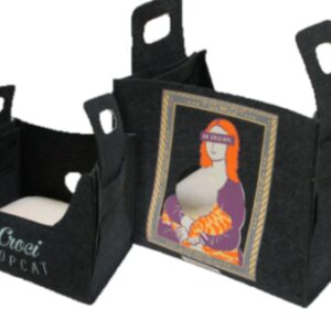 PET BED POPCAT MONNALISA GREY 35X25X30 CM