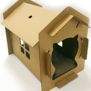 CARTBOARD CAT HOUSE VILLA 42x35x50cm