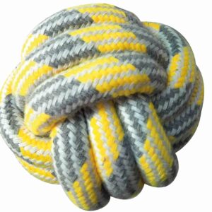 Cotton Bone Ball Pastel Yellow 7.5cm