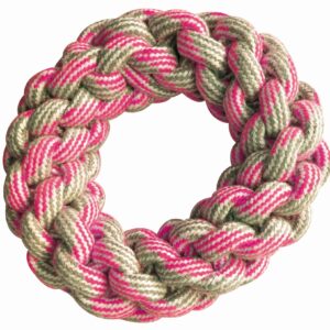 Cotton Bone Ring Pastel Pink 18cm