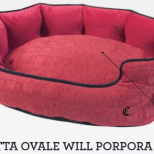 OVAL BED WILL PURPLE RED