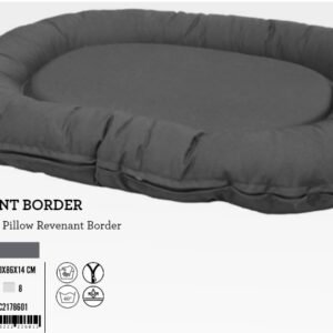 PILLOW REVENANT BORDER GRIS