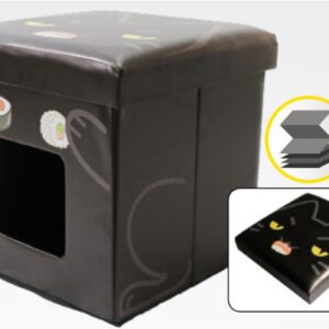 POUF CATMANIA BLACK CAT 38cmx38cmx38cm