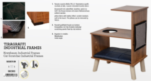 CAT SCRATCHER INDUSTRIAL FRAME 58X38X78 CM