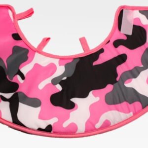 Collerette souple camouflage rose