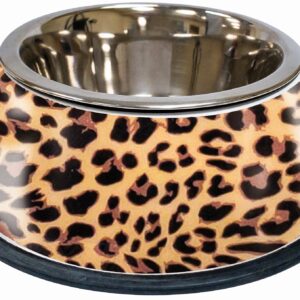 STEEL BOWL LEOPARD