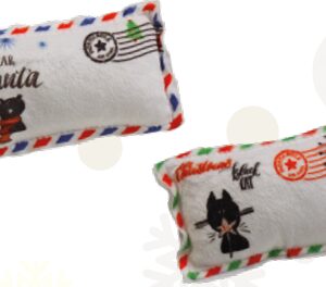 CAT TOY W/CATNIP XMAS POST CARD SOGG. ASS
