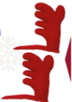 CLIP XMAS HORNS 2 PCS