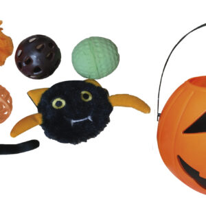 TRICKY OR TREATS PUMPKIN CAT 9 pcs