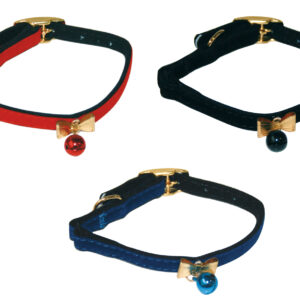CAT COLLAR VELVET PAPILLON 17,5-24*10MM