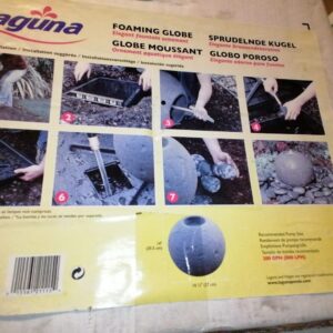 GLOBE RESIN POUR FONTAINE