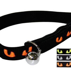 COLLARE GATTO OCCHI DI GATTO C/CAMPANELLO .*