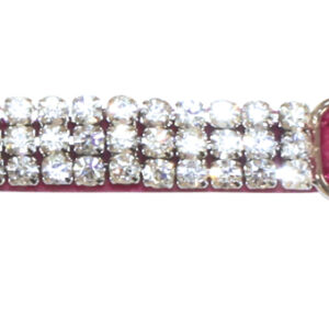 COLLAR VANITY CRYSTALS 1,5X35 cm. FUCHSIA