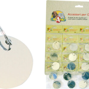 TARGHETTA METALLO ROTONDA SM .