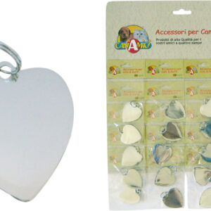 TARGHETTA METALLO CUORE .