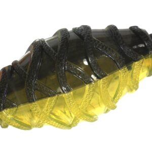 TPR TOY RUGBY BALL MUTE&LOUD BLACK 13CM