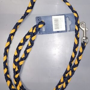 GUINZ. NYLON TRECCIA 100/15 MM. BLU-GIALLO