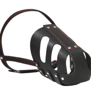 LEATHER MUZZLE ELITE BLACK M