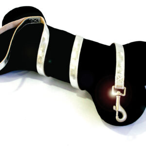 LEATHERETTE LEAD ROYAL CM.120X15MM.SILVER