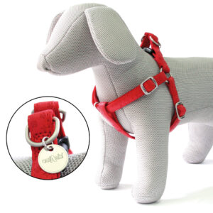 LEATHERETTE ADJUST.BIB MYLORD CM.60-100X25MM.RED