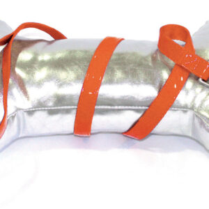 LEATHERETTE LEAD GLOSSY CM.120X10MM.ORANGE