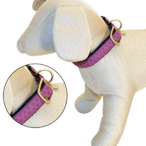 LEATHERETTE ADJUST.COLLAR MYLORD 20-30X10MM PURPLE