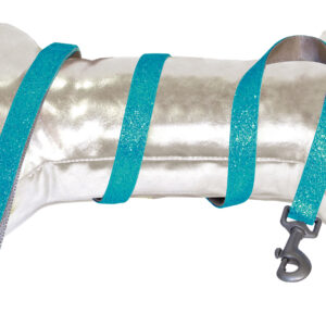 GLITTER LEASH CM120X15MM LIGHT BLUE
