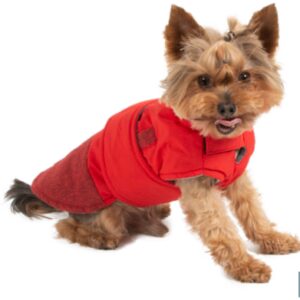 Mélange adjustable padded jacket