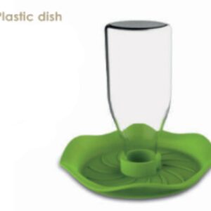 Plastic dish Green L 15x7,5x1,4mm