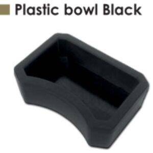 Plastic Bowl Black S 7x1x5x2 cm