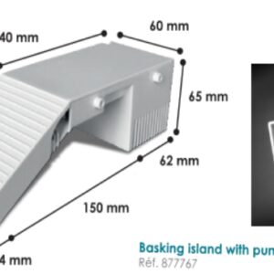 Basking island with Pump and Filter