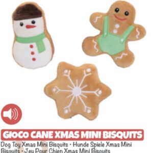 DOG TOY XMAS MINI BISQUITS