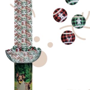 DISPLAY BALL TENNIS XMAS SCOTTISH 6,5 CM