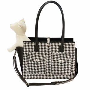 SAC HOUNDSTOOTH 40x22x30 CM