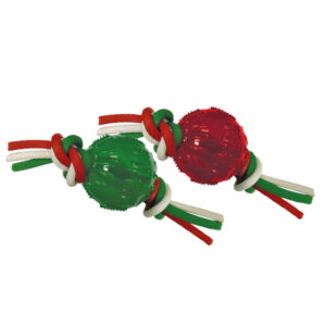 CHRISTMAS TOY TPR BALLE NOEUDS 20cm MIXCOL