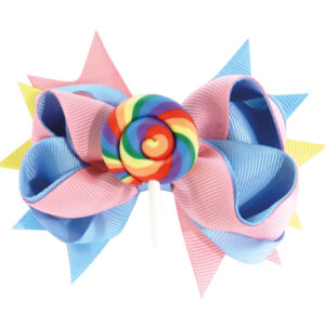 NOEUD A/CLIP SWEETY 10X7CM ROSE