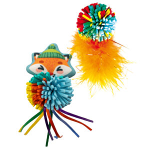 Jouet chat pompon 9cm