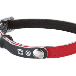 COLLIER CHAT REFLECHISSANT PORTE-ADRESSE