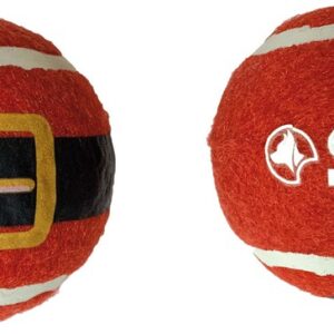 TENNIS BALL XMAS SANTA BELT 2 PZ
