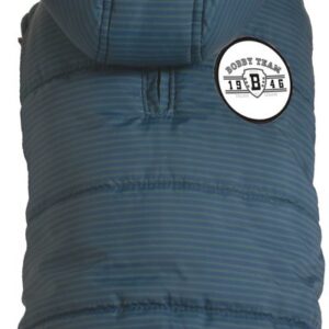 MANTEAU RAYE BLEU MARINE