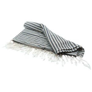 SERVIETTE BLEU/BLANCHE SHABBY 100X70 CM