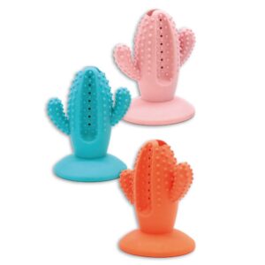 JEU CHIEN GOMME CACTUS 14 CM ASS.COL.